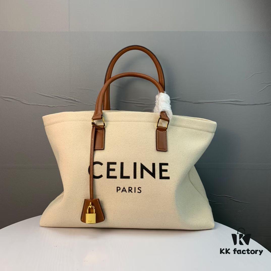 6930ad326e68136f4d9ad003 New Arrival 🔅 CABAS CELINE Printed Canvas and Calfskin Crossbody Tote Bag