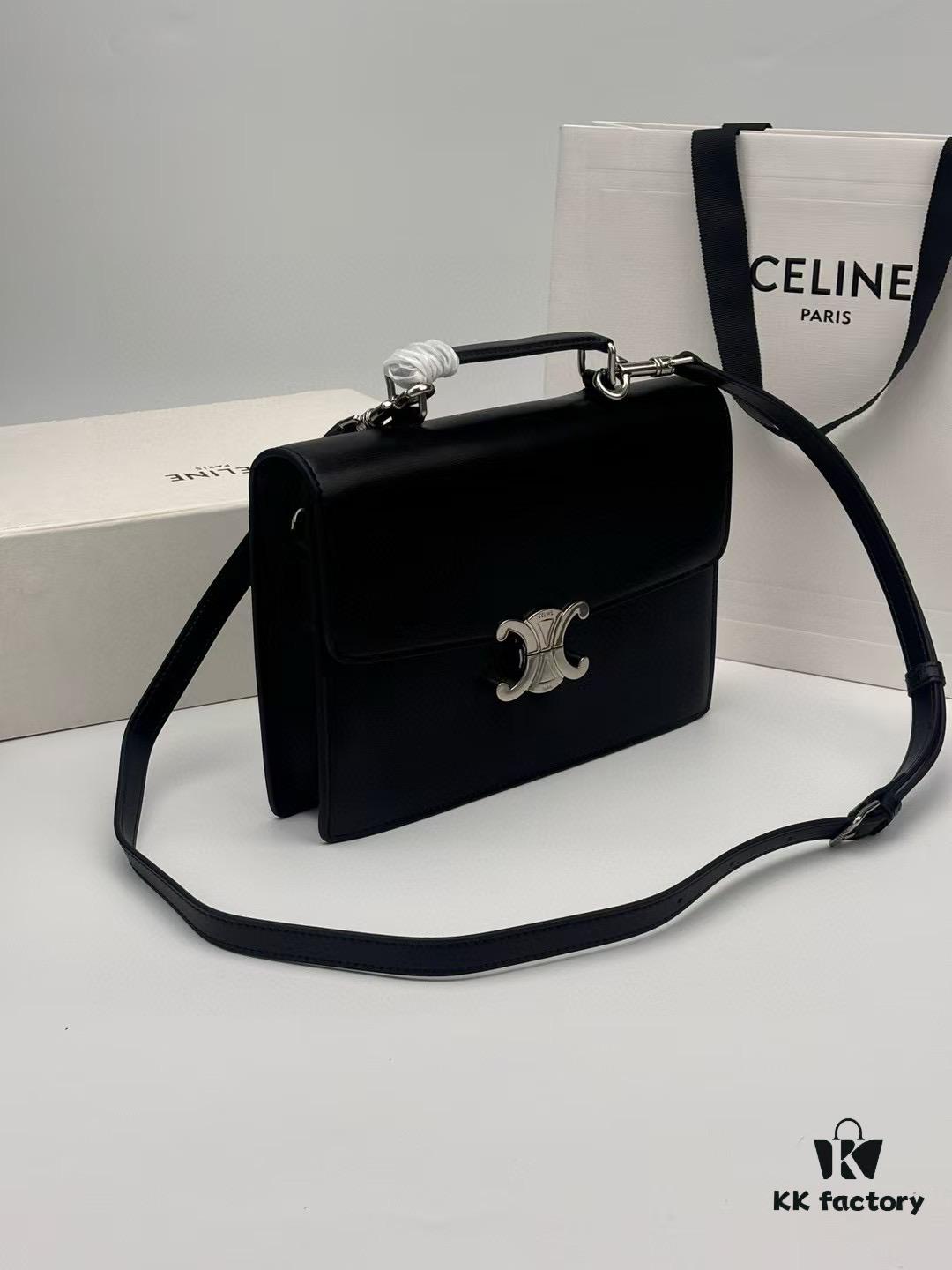 Top Quality Original 2025 New Arrival Celine Men's Leather Messenger Bag