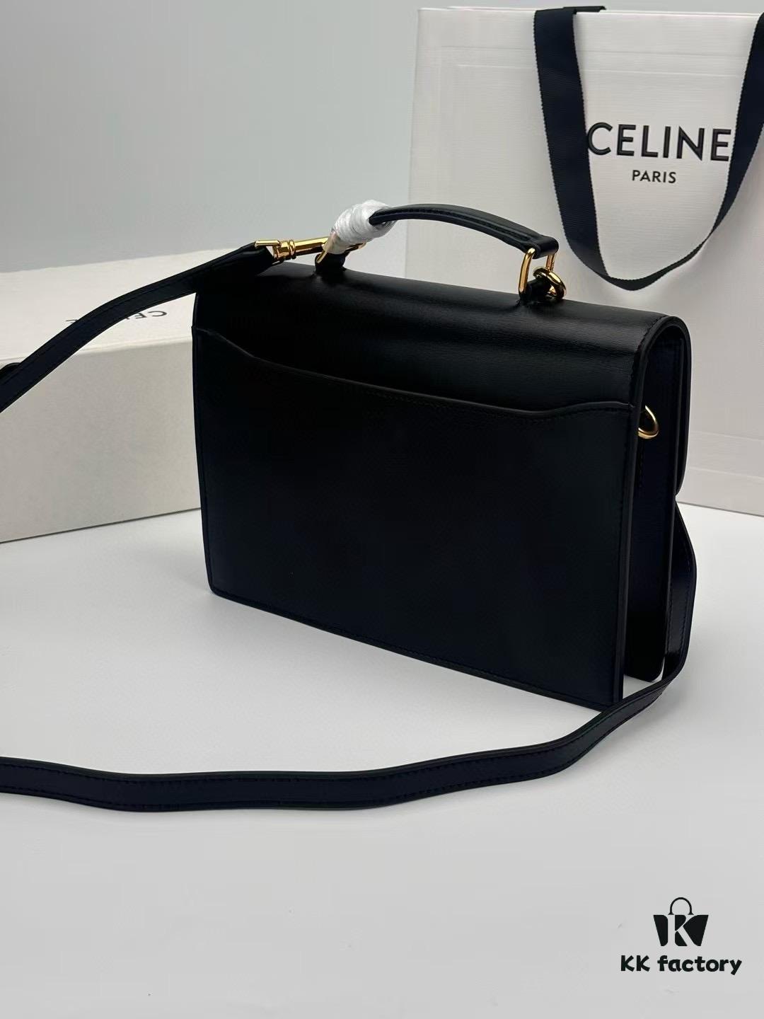 Top Quality Original 2025 New Celine Men's Leather Messenger Bag
