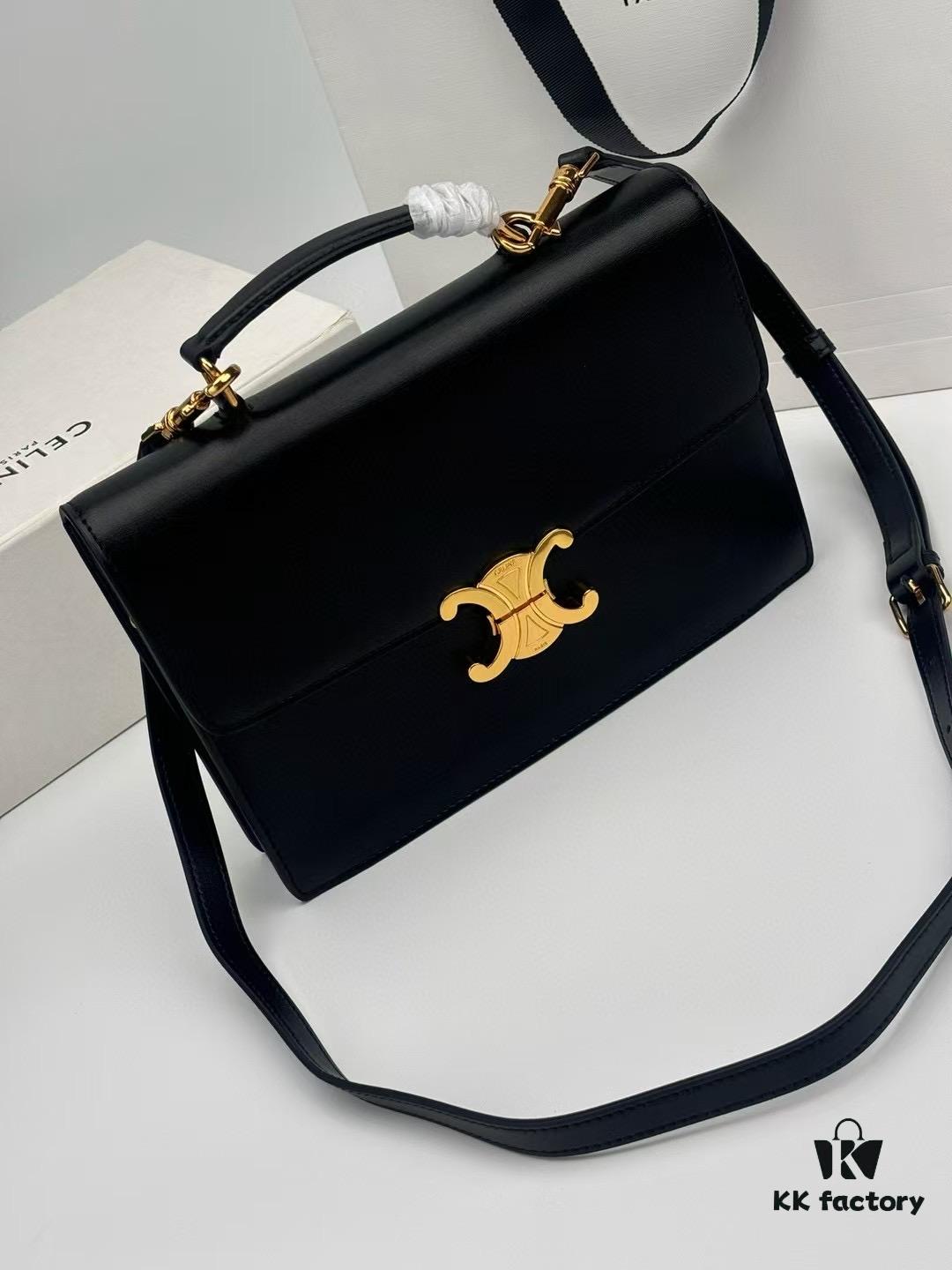 Top Quality Original 2025 New Celine Men's Leather Messenger Bag