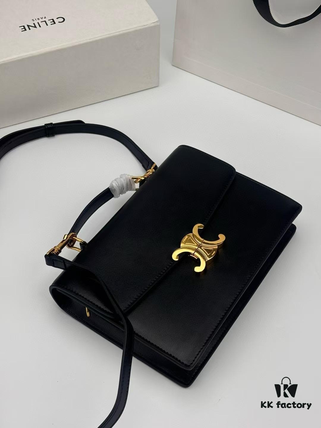 Top Quality Original 2025 New Celine Men's Leather Messenger Bag