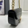 6930ad5f6e68136f4d9ad058 Upgraded Release Celine 2024 New Model Chain Half-Moon Bag, Box Leather with Arc de Triomphe Metal Clasp Closure