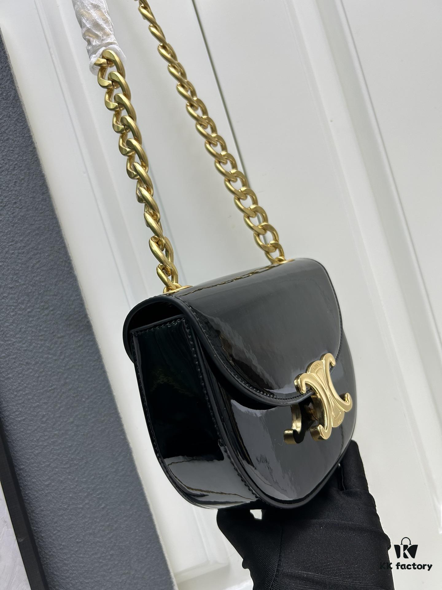 Upgraded Release Celine 2024 New Chain Saddle Bag