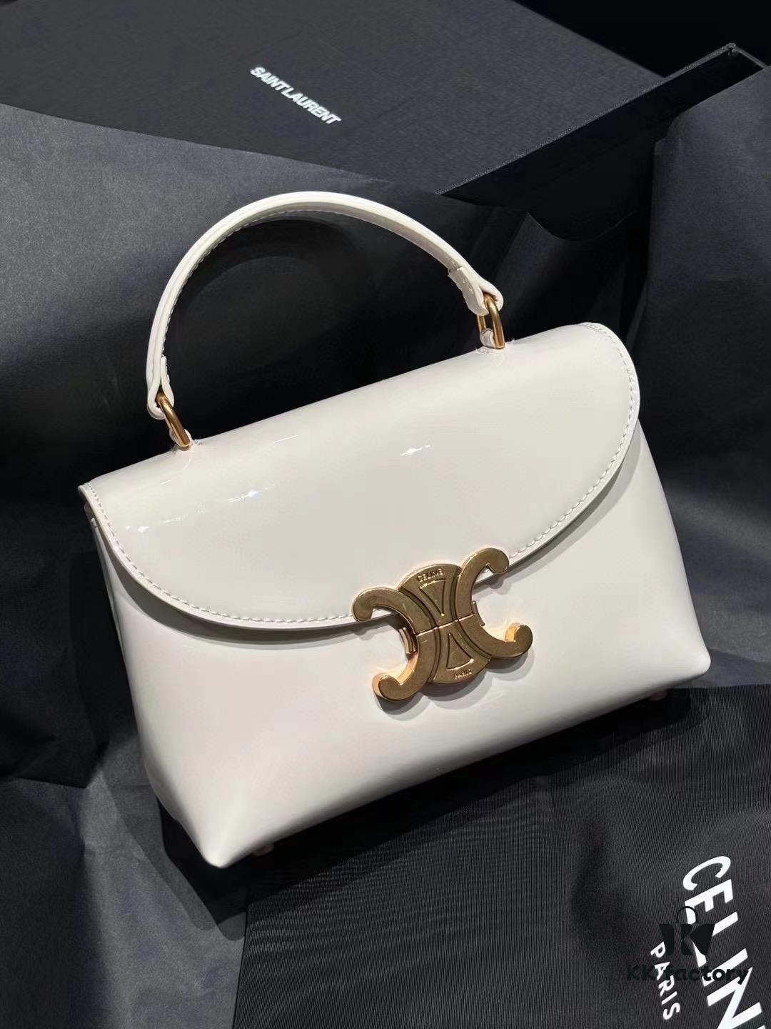 6930ad666e68136f4d9ad068 Top-tier Release Celine 2024 New Arrival Arc Triomphe Bag Patent Leather Mini Size 20.5x13x8