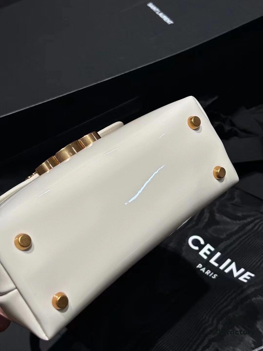6930ad696e68136f4d9ad06e Top-tier Release Celine 2024 New Arrival Arc Triomphe Bag Patent Leather Mini Size 20.5x13x8