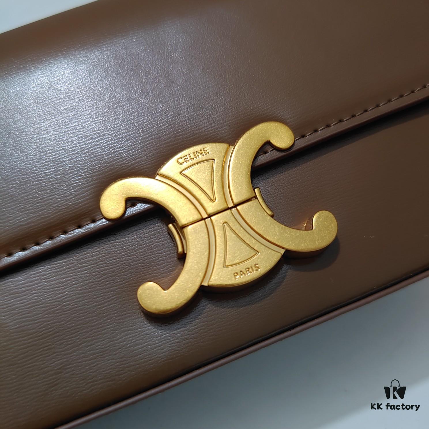 6930adb76e68136f4d9ad11e Top Quality Original Celine Triomphe Classic Crossbody Bag, Veined Calfskin Leather, Can Be Carried Underarm, by Hand or Crossbody
