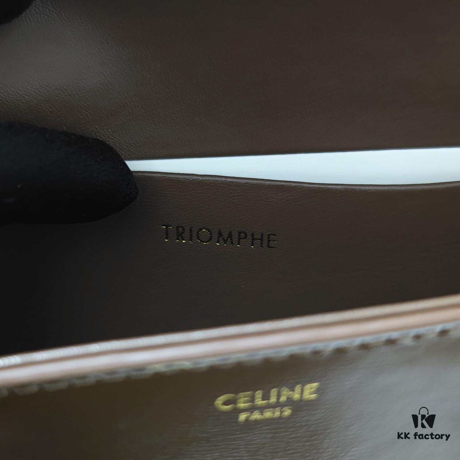 6930adba6e68136f4d9ad120 Top Quality Original Celine Triomphe Classic Crossbody Bag, Veined Calfskin Leather, Can Be Carried Underarm, by Hand or Crossbody