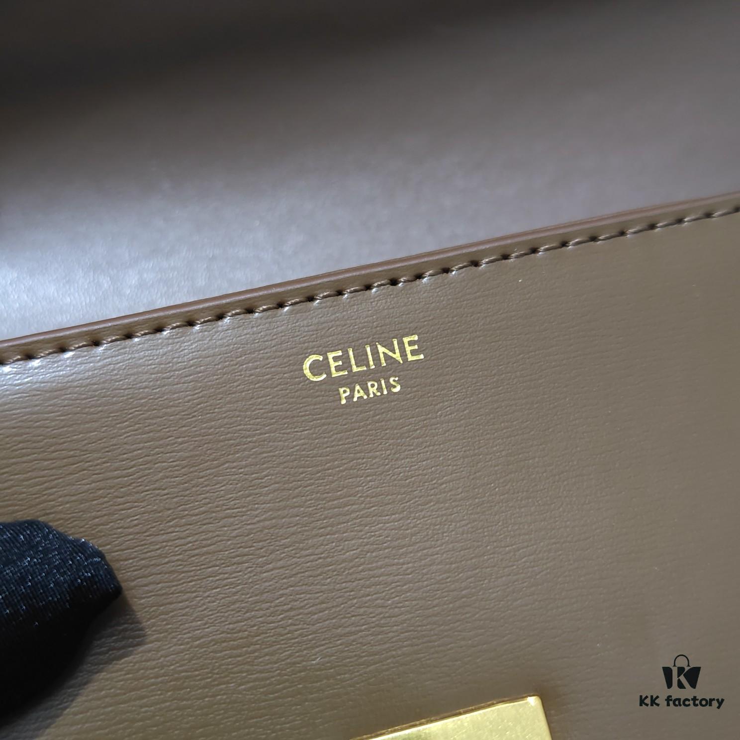 6930adba6e68136f4d9ad121 Top Quality Original Celine Triomphe Classic Crossbody Bag, Veined Calfskin Leather, Can Be Carried Underarm, by Hand or Crossbody
