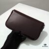 6930adc36e68136f4d9ad135 Top Quality Original Celine Triomphe Classic Underarm Bag New Patent Chocolate Brown