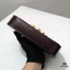 6930adc46e68136f4d9ad136 Top Quality Original Celine Triomphe Classic Underarm Bag New Patent Chocolate Brown