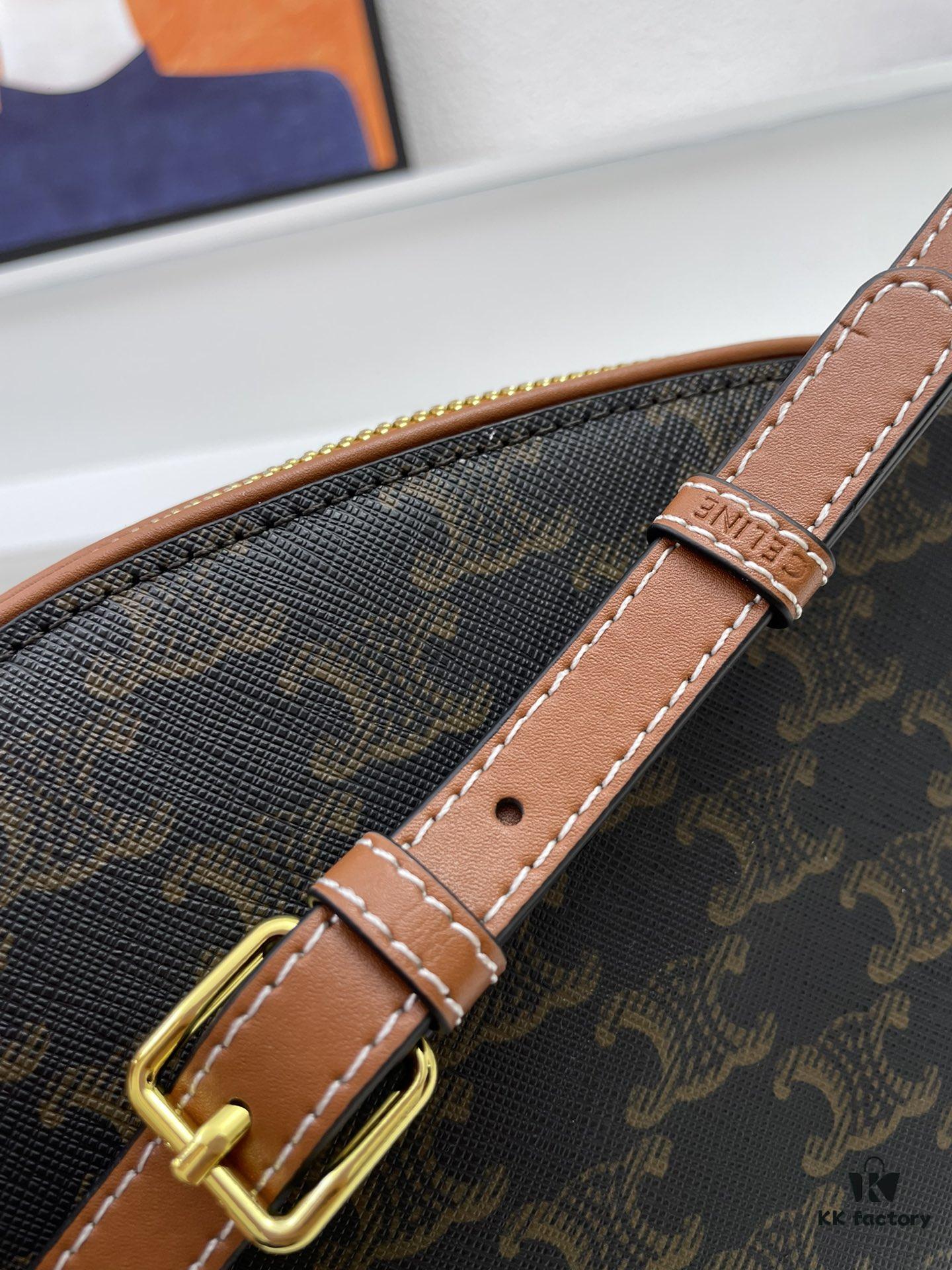 6930adef6e68136f4d9ad192 CELINE New Arrival Shell Bag, Zipper Closure, Shoulder Crossbody