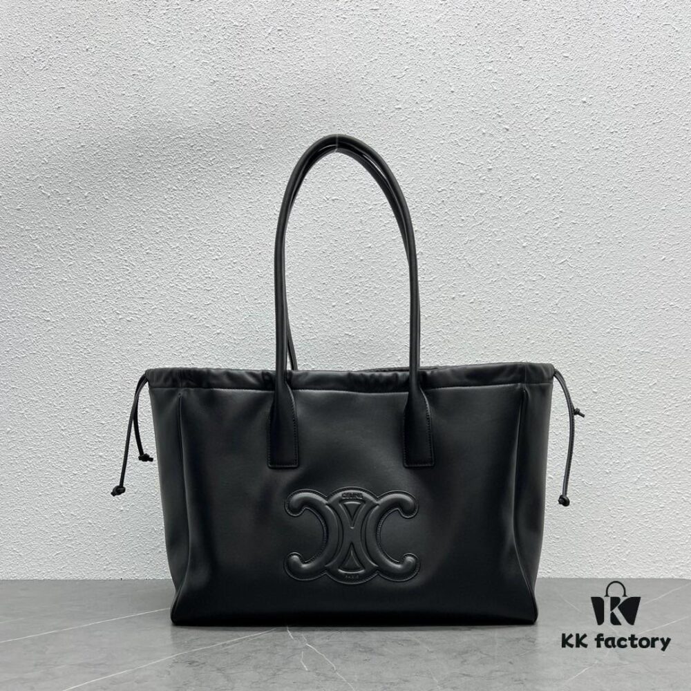 6930adf26e68136f4d9ad197 CELINE Early Autumn CABAS TRIOMPHE Drawstring Tote Bag