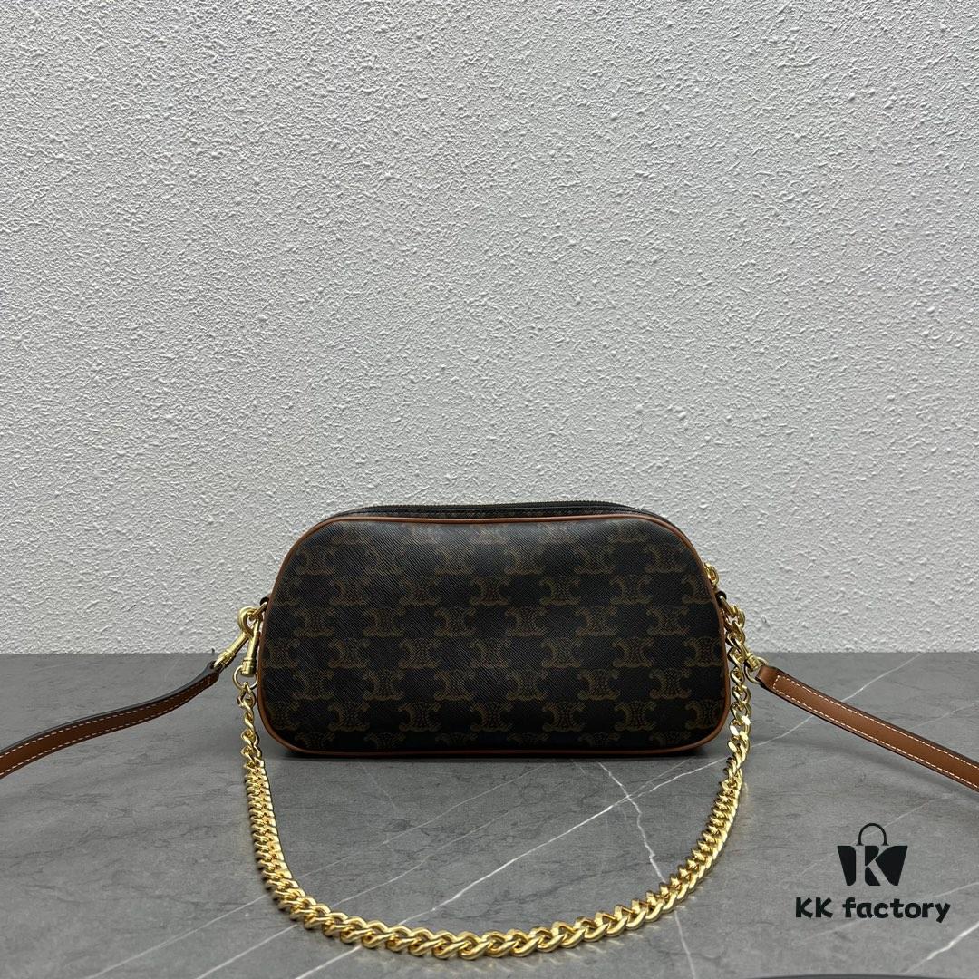 6930ae146e68136f4d9ad1ce Celine New Arrival | MULTI Logo Print Cowhide Leather Handbag