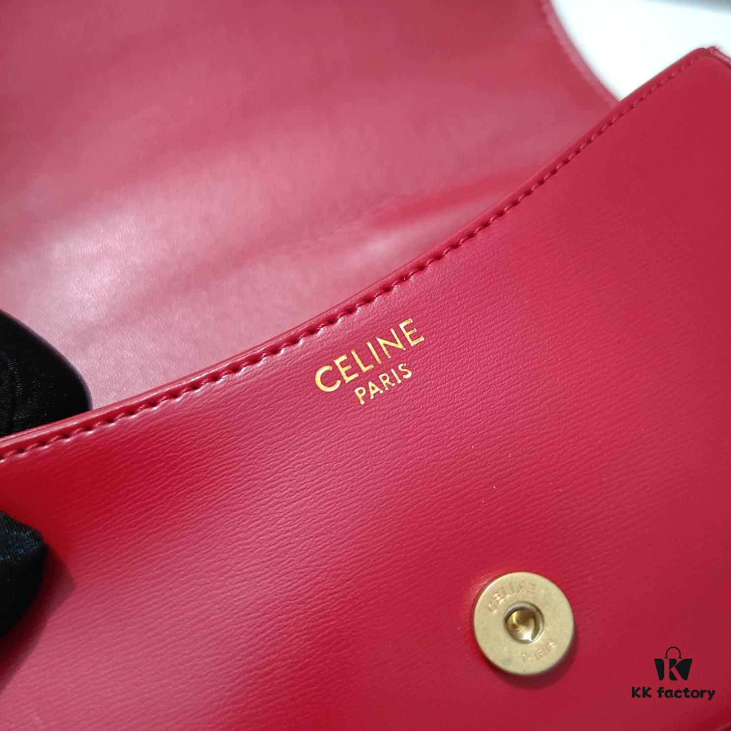 Top Quality Original Version Celine Latest TEEN LOLA Shiny Cowhide Leather Handbag