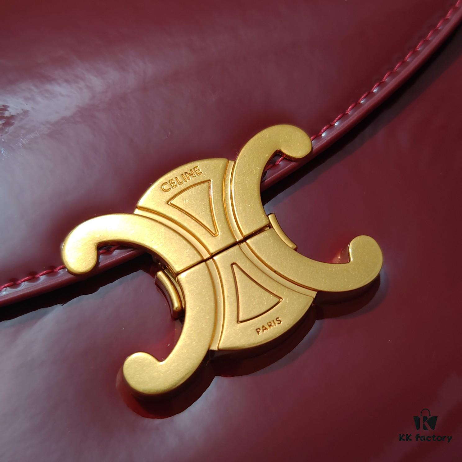 6930ae4a6e68136f4d9ad235 Top-Grade Cowhide New Style Patent Leather Celine 2024 Avant Bag Large 25cm