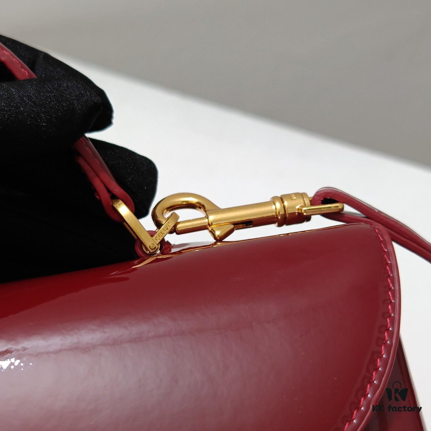 6930ae4b6e68136f4d9ad239 Top-Grade Cowhide New Style Patent Leather Celine 2024 Avant Bag Large 25cm