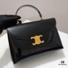 6930ae4c6e68136f4d9ad23c Top-Grade Cowhide New Style Patent Leather Celine 2024 Avant Bag Large 25cm