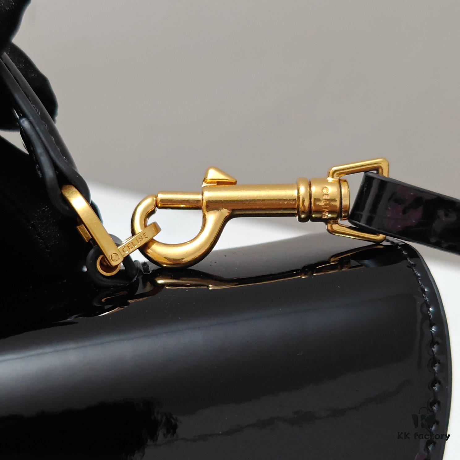 6930ae556e68136f4d9ad24d Top-Grade Cowhide New Style Patent Leather Celine 2024 Avant Bag Large 25cm