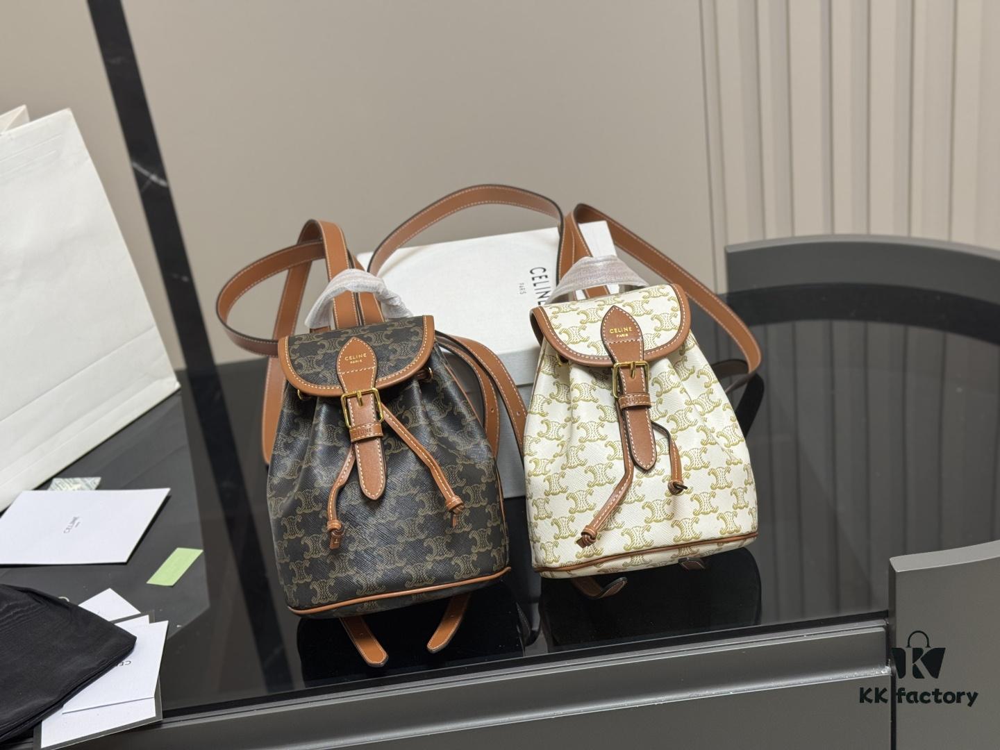 6930ae5a6e68136f4d9ad256 Celine Leather Backpack in Cowhide - Large Size