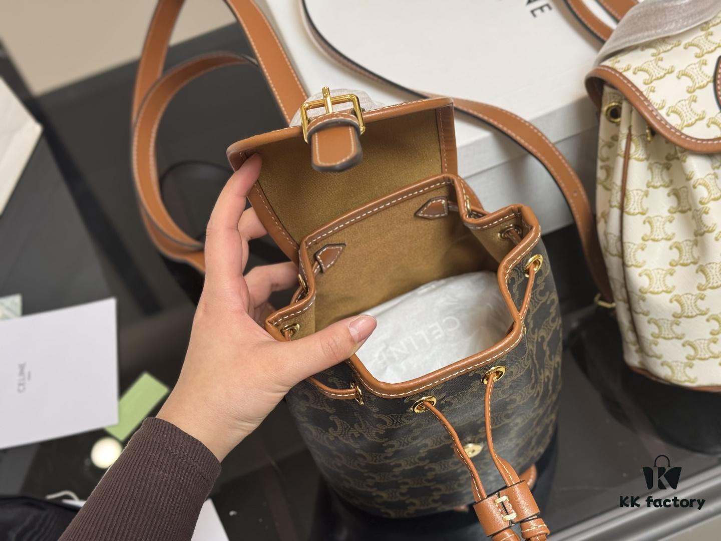 6930ae5c6e68136f4d9ad25a Celine Leather Backpack in Cowhide - Large Size