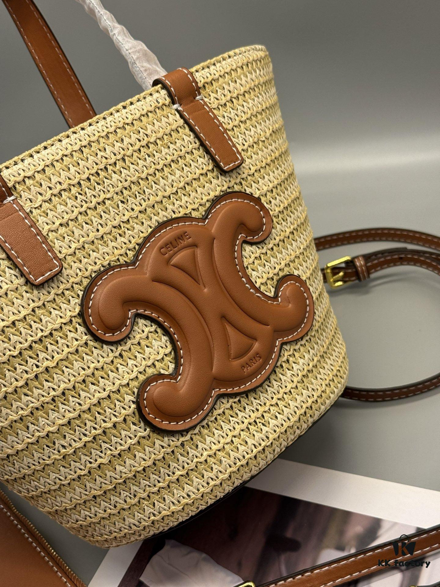 6930ae666e68136f4d9ad268 Celine New💫 This shopping bag is handcrafted from raffia fibers unique to Morocco, a must-have for summer vacations⛱️ Perfect for holiday getaways