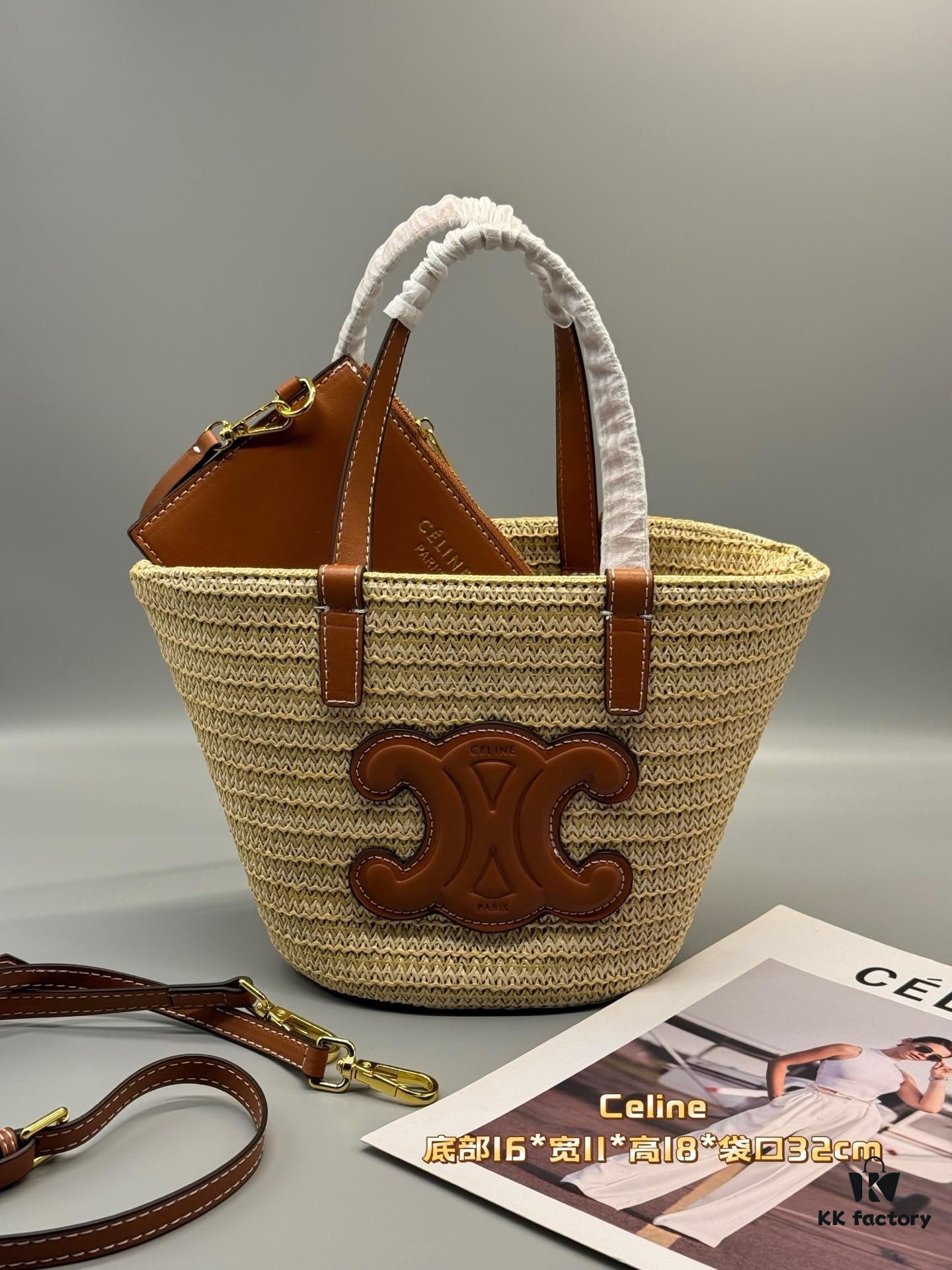 6930ae666e68136f4d9ad26a Celine New💫 This shopping bag is handcrafted from raffia fibers unique to Morocco, a must-have for summer vacations⛱️ Perfect for holiday getaways