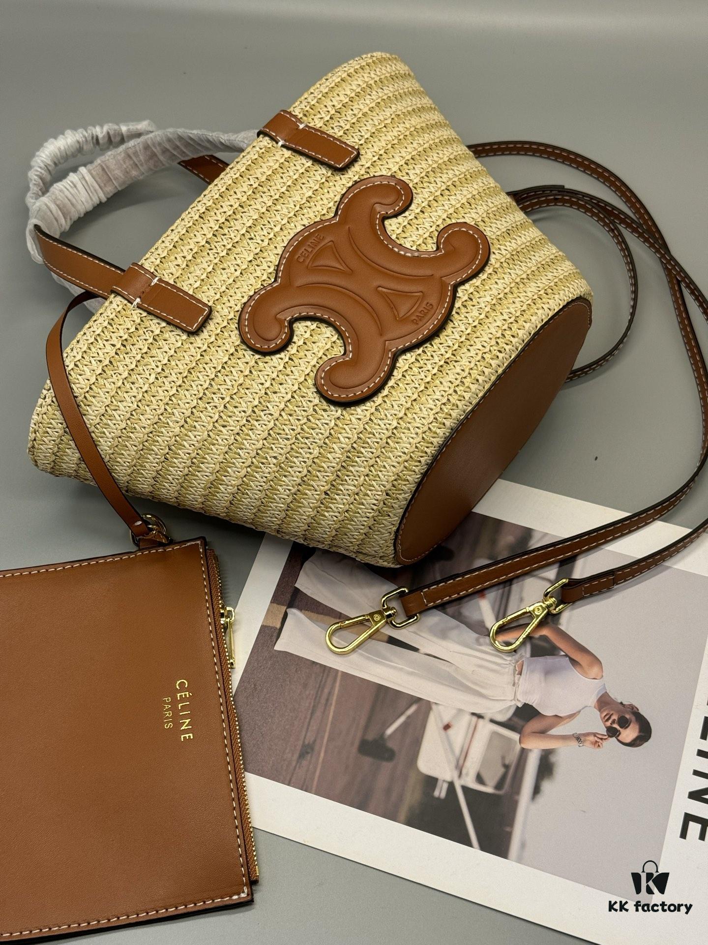 6930ae676e68136f4d9ad26b Celine New💫 This shopping bag is handcrafted from raffia fibers unique to Morocco, a must-have for summer vacations⛱️ Perfect for holiday getaways
