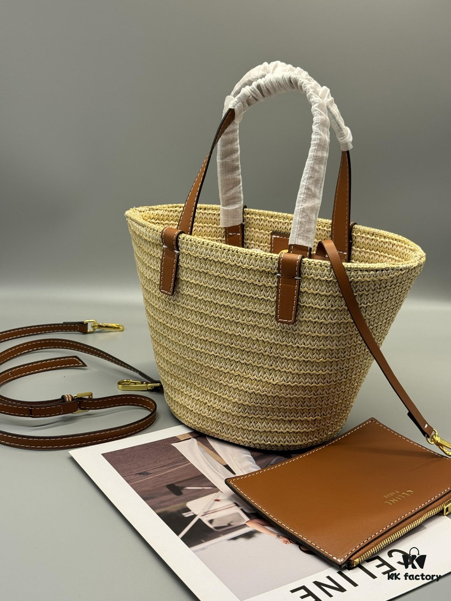6930ae676e68136f4d9ad26c Celine New💫 This shopping bag is handcrafted from raffia fibers unique to Morocco, a must-have for summer vacations⛱️ Perfect for holiday getaways