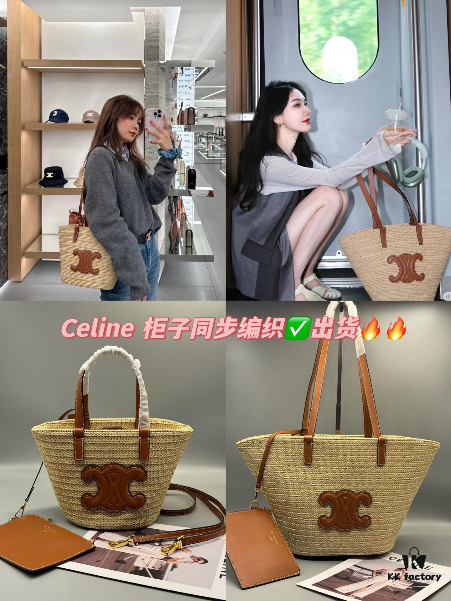 6930ae6a6e68136f4d9ad26f Celine New 💫 This tote bag is handcrafted from raffia tree fibers unique to Morocco, a must-have for summer vacations ⛱️