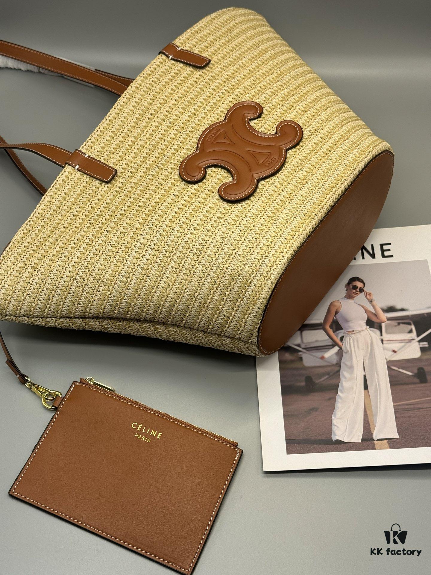 6930ae6d6e68136f4d9ad273 Celine New 💫 This tote bag is handcrafted from raffia tree fibers unique to Morocco, a must-have for summer vacations ⛱️
