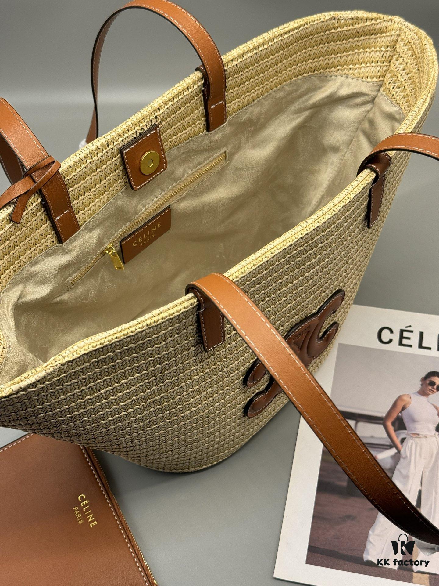6930ae6d6e68136f4d9ad274 Celine New 💫 This tote bag is handcrafted from raffia tree fibers unique to Morocco, a must-have for summer vacations ⛱️