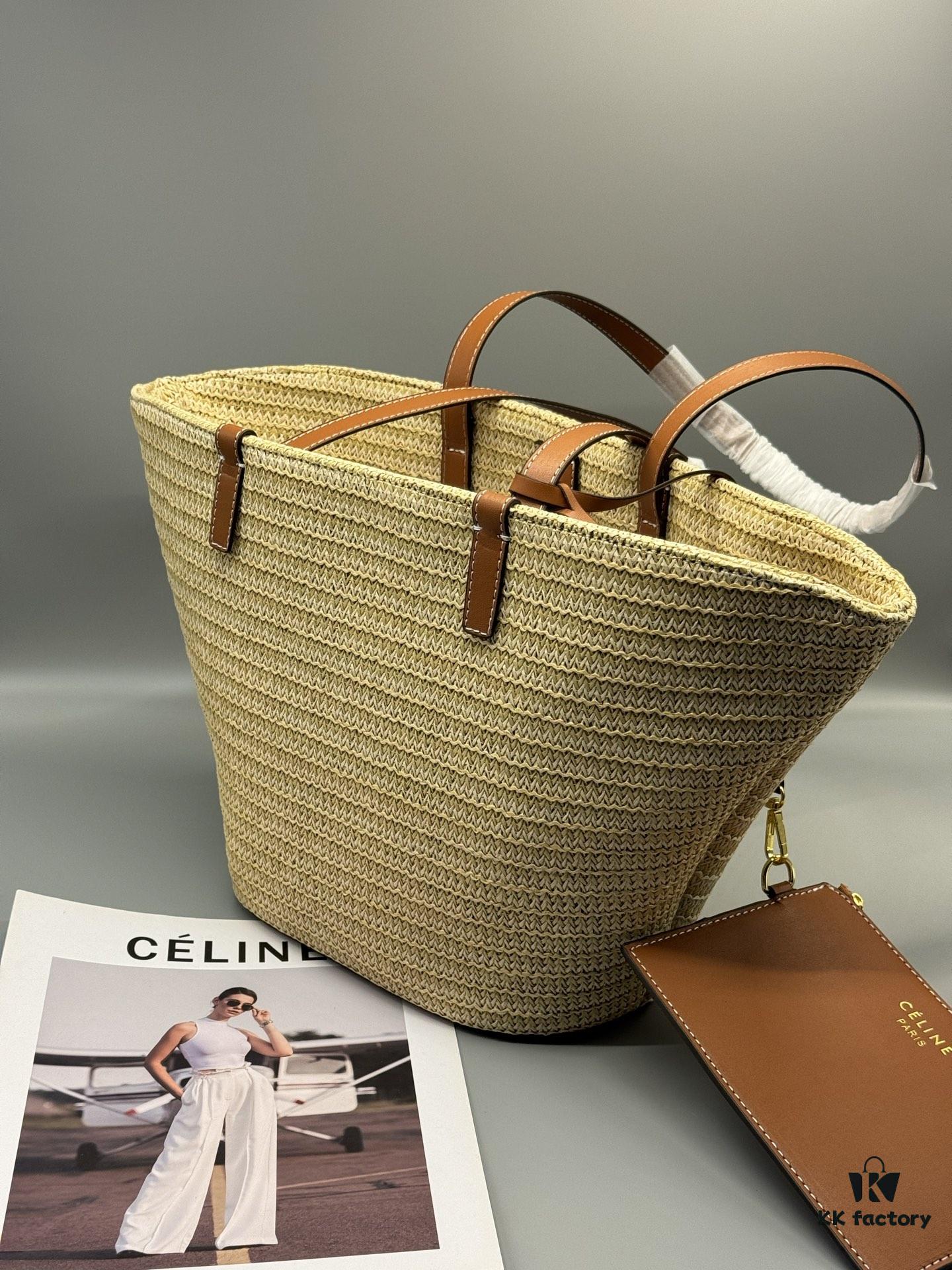 6930ae706e68136f4d9ad278 Celine New 💫 This tote bag is handcrafted from raffia tree fibers unique to Morocco, a must-have for summer vacations ⛱️