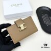 6930ae716e68136f4d9ad27b Celine 794 Black Brown Smoke Grey 10.5*6 Accordion Fold Card Holder