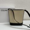 Celine Extra Mini Bucket Bag, New Arrival for Early Spring, Delicately Compact with Canvas and Cowhide Leather, Fits Phone and Small Essentials