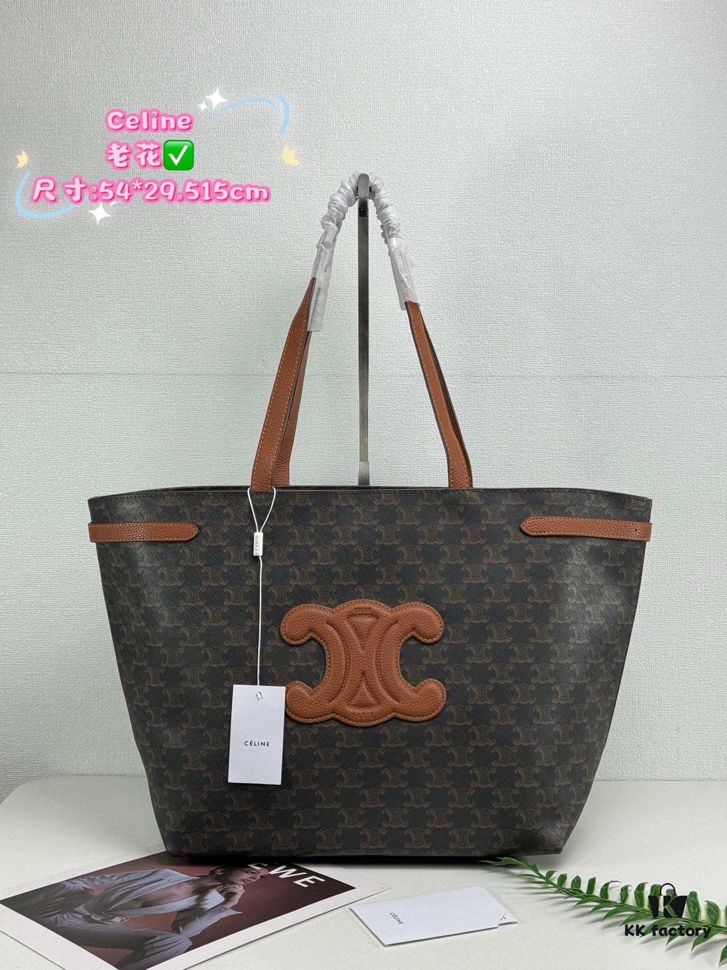 6930aeb56e68136f4d9ad2d8 Celine Shopping Bag, Imported Crinkled Leather, Fashionable and Versatile, Must-Have Item for Trendsetters