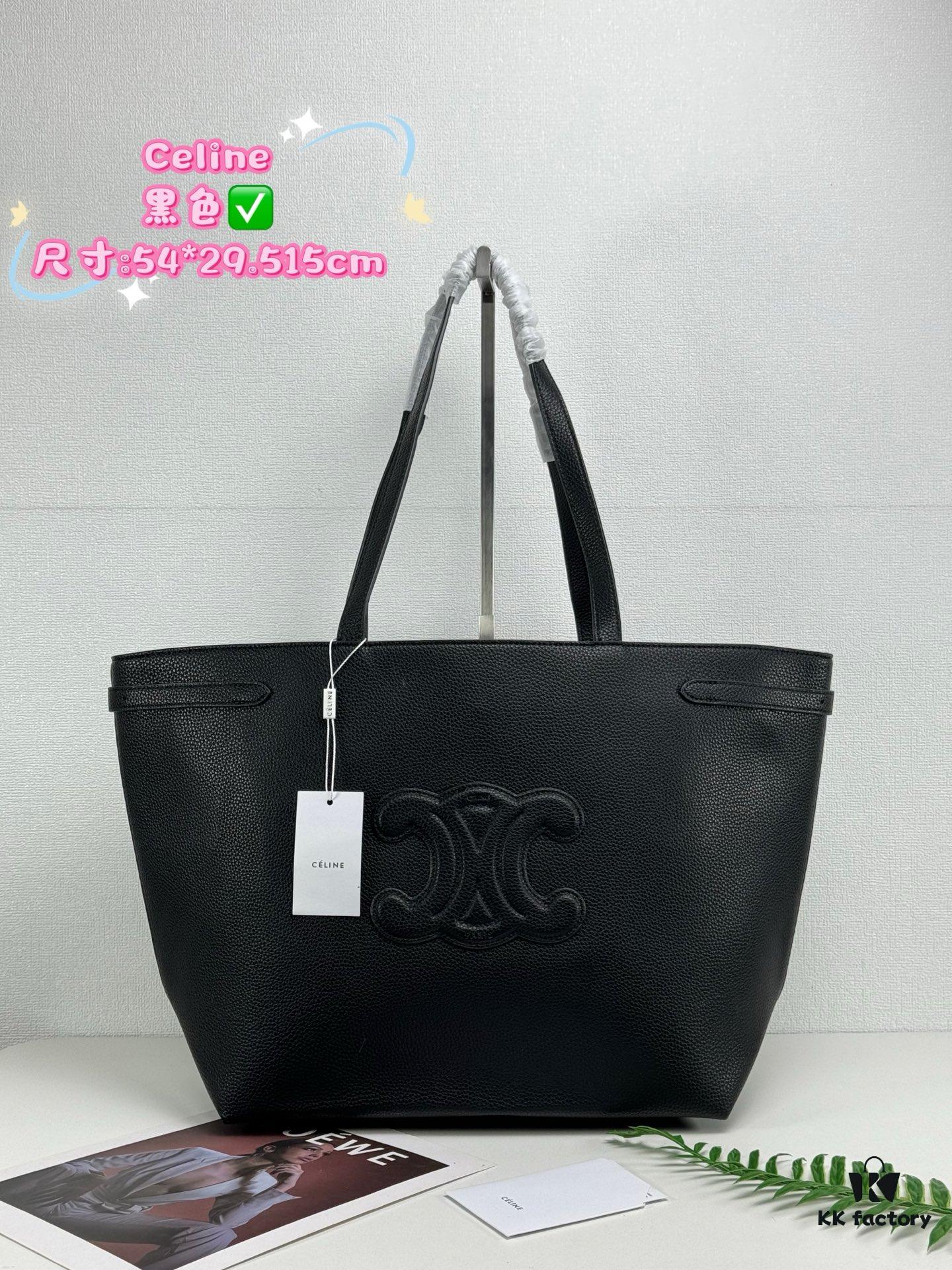 6930aebc6e68136f4d9ad2e1 Celine Shopping Bag 🛍️, Imported Crinkled Leather Texture, Fashionable and Versatile, Must-Have Item for Trendsetters