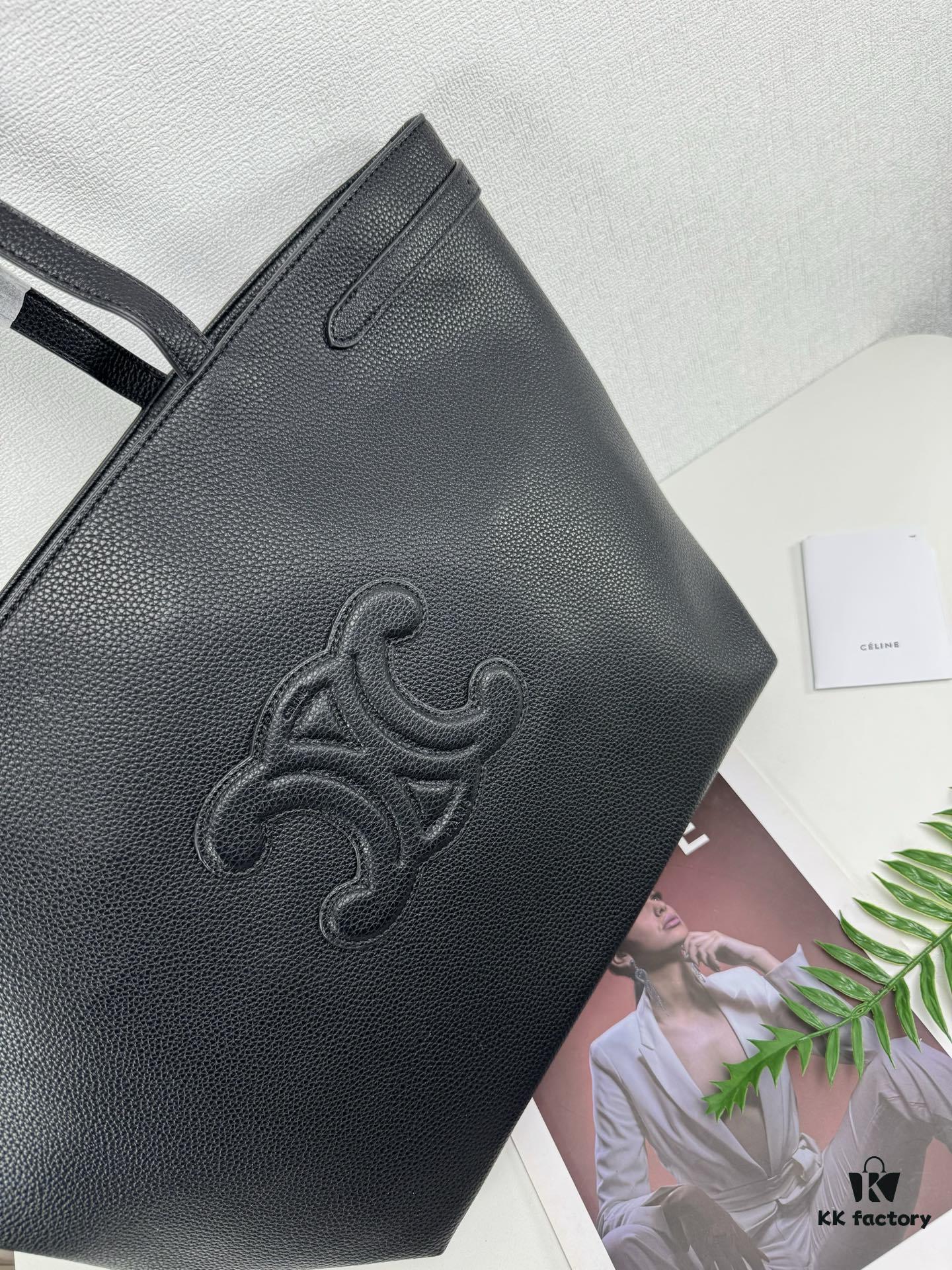 6930aebc6e68136f4d9ad2e2 Celine Shopping Bag 🛍️, Imported Crinkled Leather Texture, Fashionable and Versatile, Must-Have Item for Trendsetters