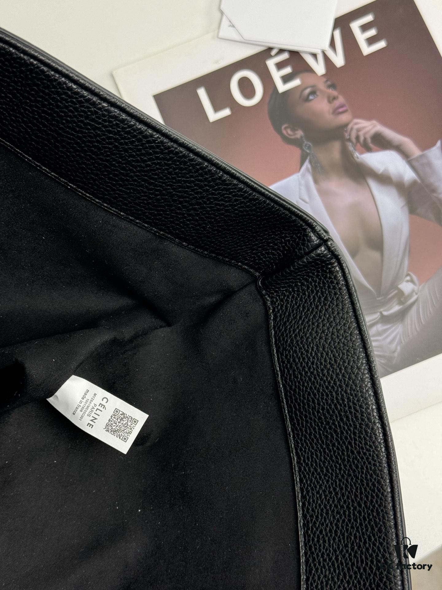 6930aec36e68136f4d9ad2ea Celine Shopping Bag 🛍️, Imported Crinkled Leather Texture, Fashionable and Versatile, Must-Have Item for Trendsetters