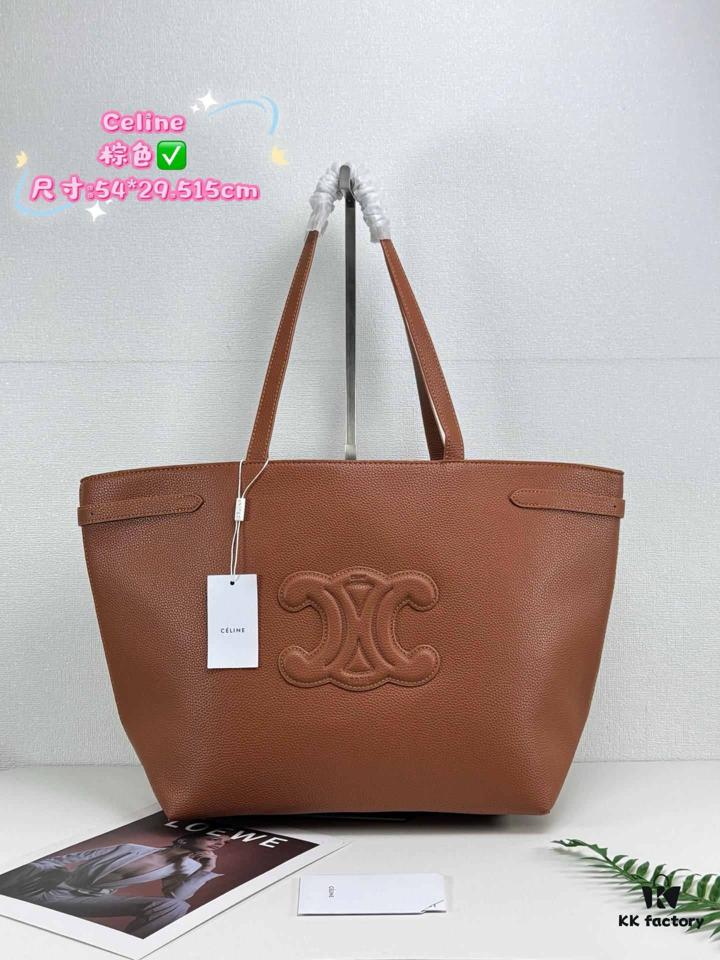 6930aec46e68136f4d9ad2ee Celine Shopping Bag 🛍️, Imported Crinkled Leather Texture, Fashionable and Versatile, Must-Have Item for Trendsetters