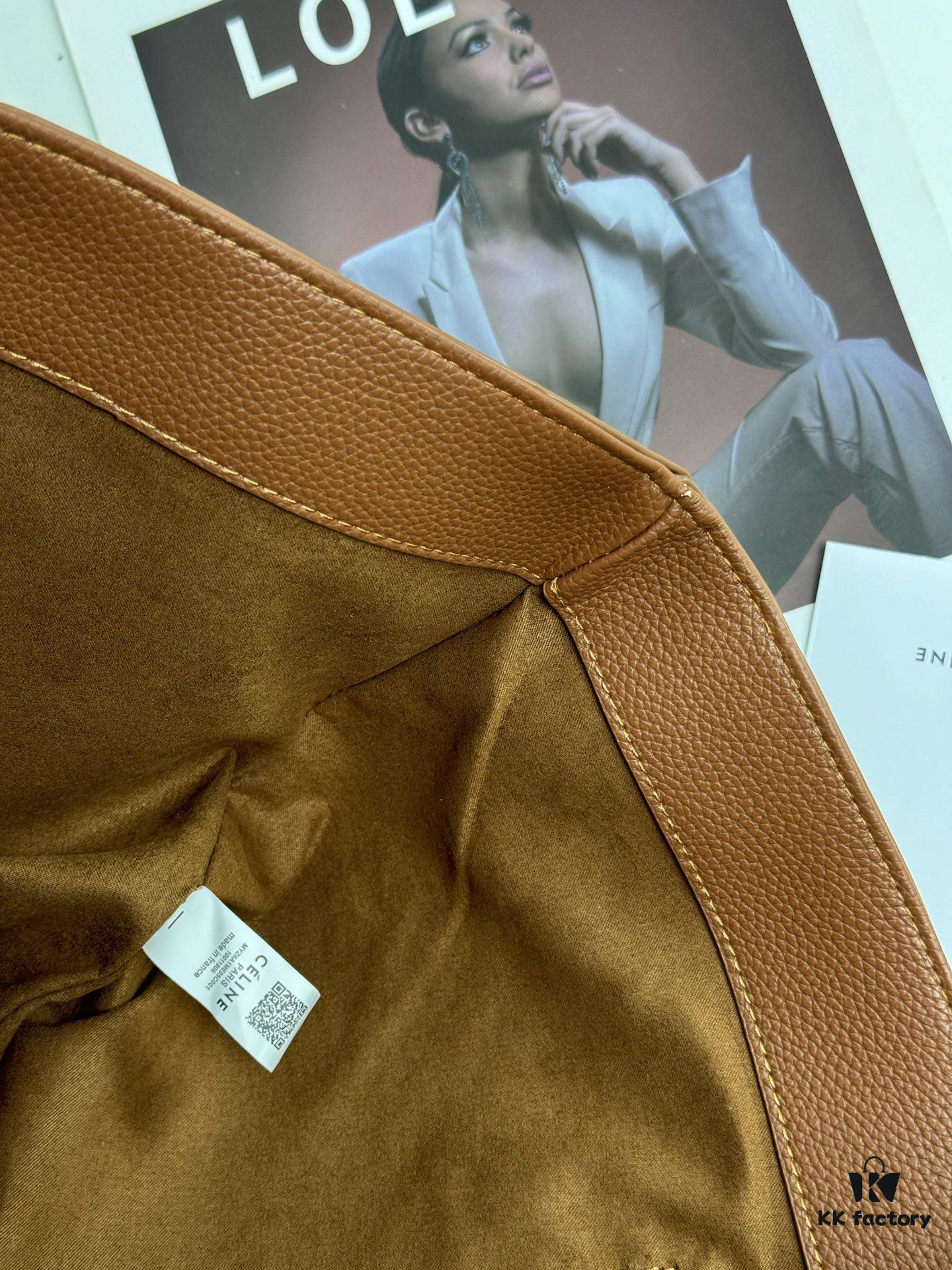 6930aecb6e68136f4d9ad2f6 Celine Shopping Bag 🛍️, Imported Crinkled Leather Texture, Fashionable and Versatile, Must-Have Item for Trendsetters
