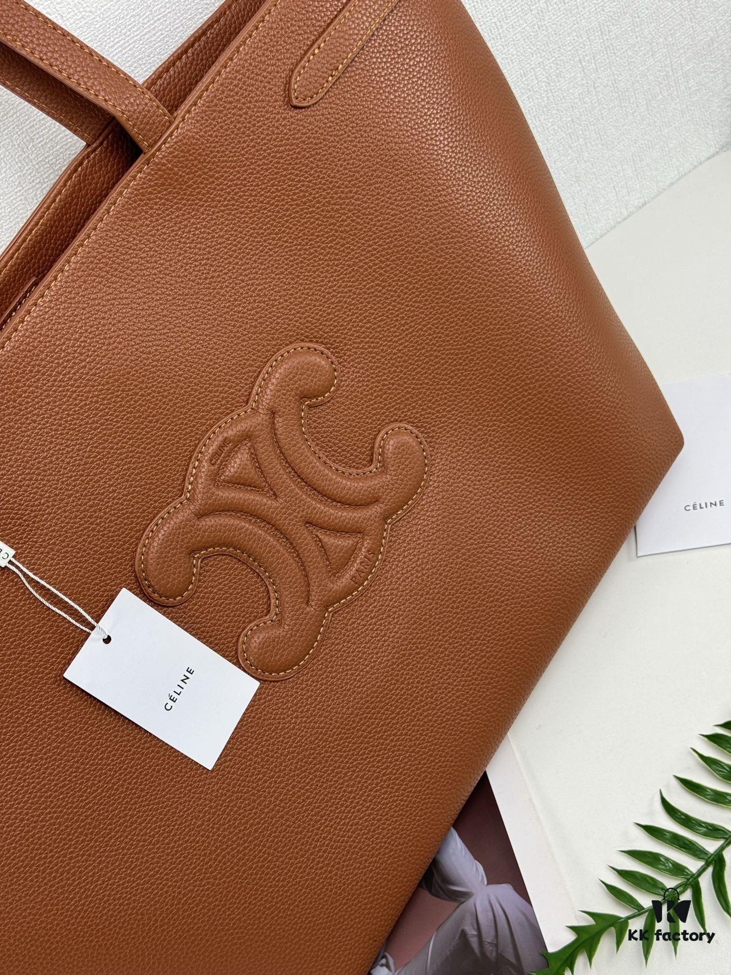 6930aecb6e68136f4d9ad2f9 Celine Shopping Bag 🛍️, Imported Crinkled Leather Texture, Fashionable and Versatile, Must-Have Item for Trendsetters