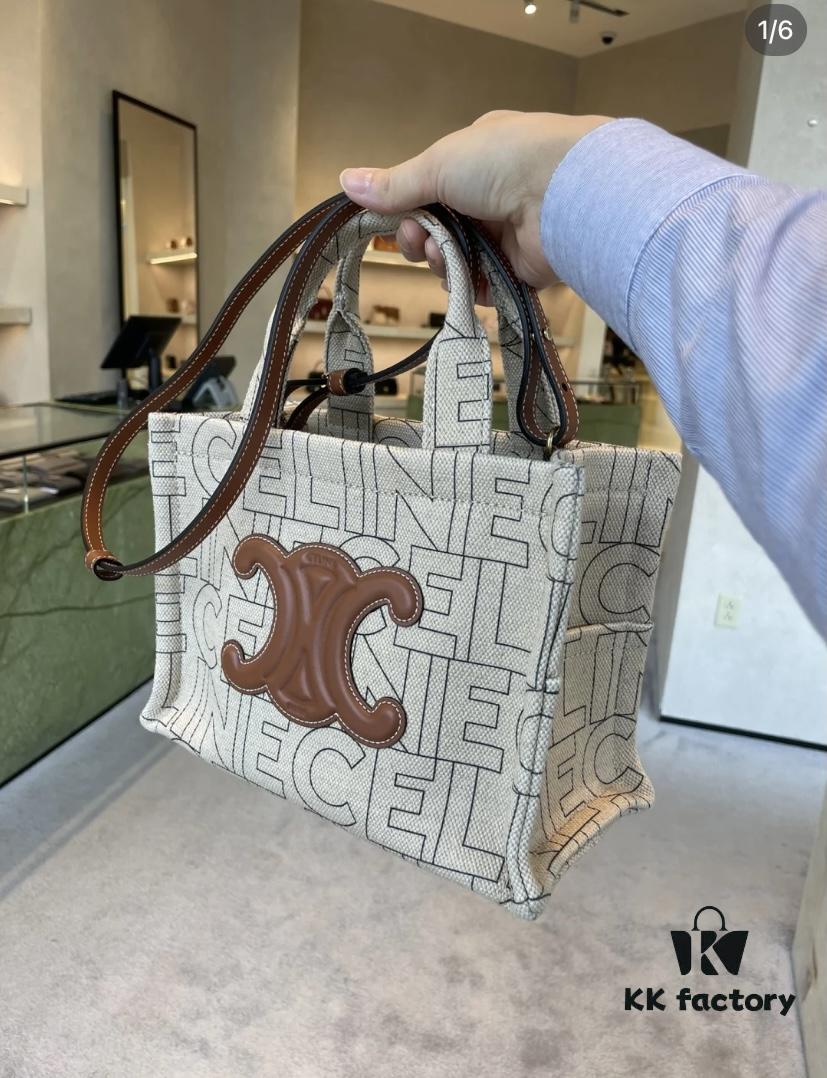 6930aed56e68136f4d9ad308 Celine Cabas Shopping Tote Bag, Small Size 27*20*13cm