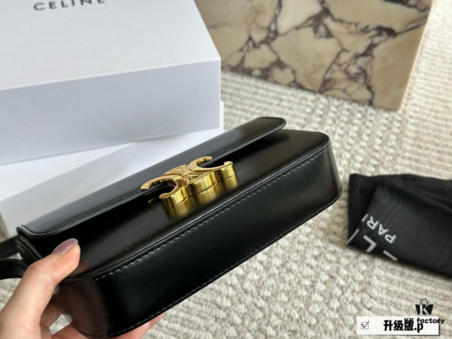 6930aeea6e68136f4d9ad327 Celine Beautiful Armpit Bag, Arch of Triumph Design, Upgraded Version Re-shipped, Vintage Sexy All-match Small Bag, Cowhide Leather