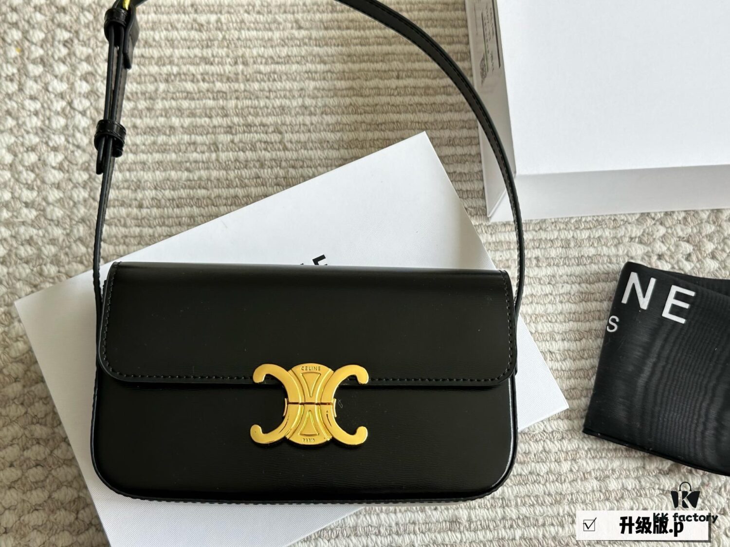 6930aeec6e68136f4d9ad32a Celine Beautiful Armpit Bag, Arch of Triumph Design, Upgraded Version Re-shipped, Vintage Sexy All-match Small Bag, Cowhide Leather