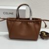 6930aef96e68136f4d9ad33f CELINE | Mini Smooth Calfskin Drawstring Tote in Vintage Caramel - Newest MINI CUIR CABAS