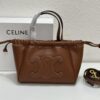 6930aefa6e68136f4d9ad342 CELINE | Mini Smooth Calfskin Drawstring Tote in Vintage Caramel - Newest MINI CUIR CABAS