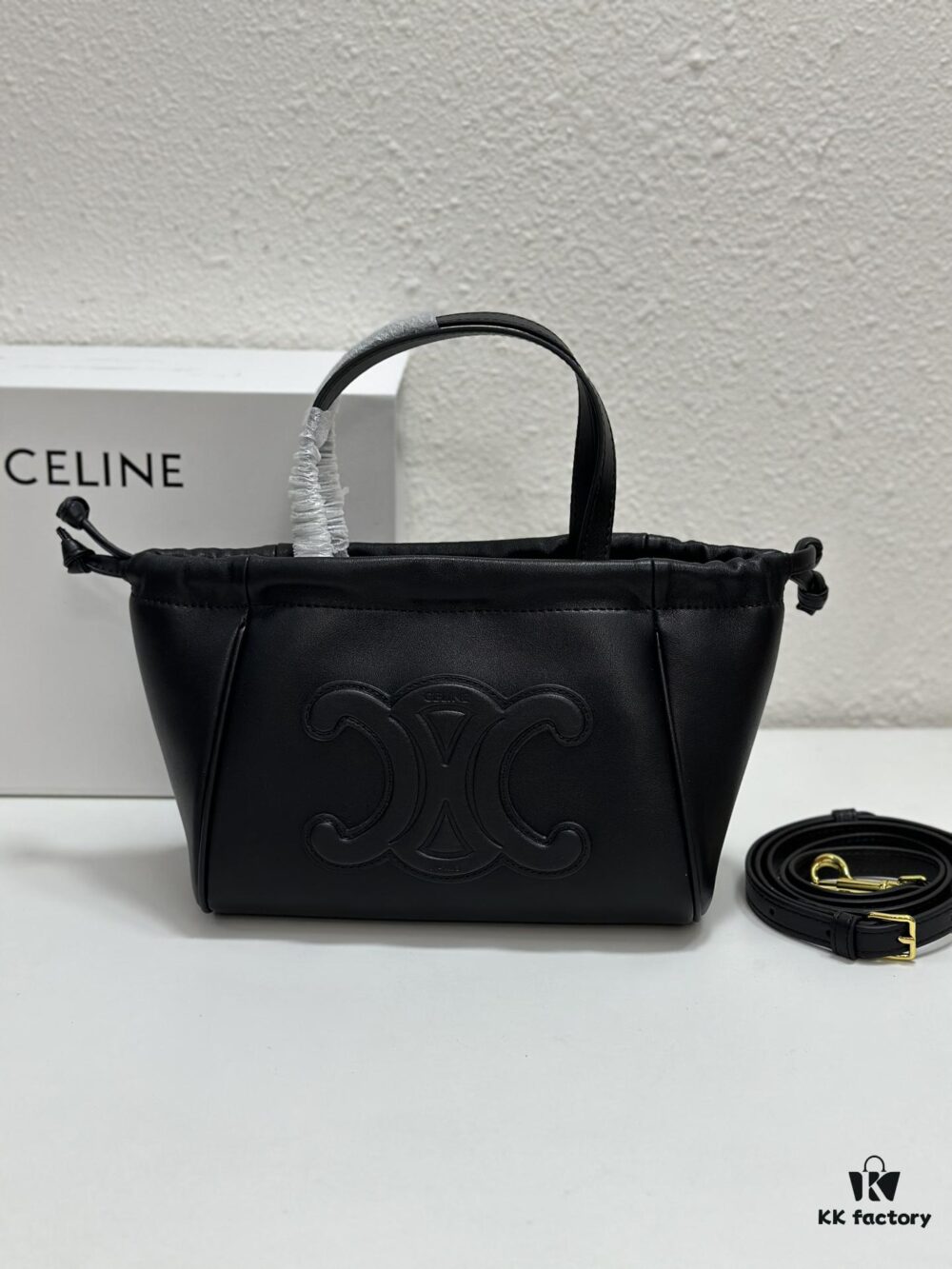 6930aefe6e68136f4d9ad347 CELINE | Mini Smooth Calfskin Drawstring Tote Bag 💛 Latest MINI CUIR CABAS