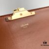 6930af116e68136f4d9ad36a CELINE 2024 Spring-Summer New Arrival TRIOMPHE Logo Printed Cowhide Leather Shoulder Bag, Triumph Armpit Bag, Cowhide Trim, Lambskin Lining, Interior Flat Pocket, Adjustable Leather Shoulder Strap (Length: 20cm)