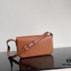 6930af166e68136f4d9ad374 CELINE 2024 Spring/Summer New Arrival TRIOMPHE Logo Embossed Smooth Calfskin Shoulder Bag, Triomphe Armpit Bag with Cowhide Edging, Lambskin Lining, Flat Interior Pocket, Adjustable Leather Shoulder Strap (20cm Length)