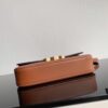 6930af186e68136f4d9ad378 CELINE 2024 Spring/Summer New Arrival TRIOMPHE Logo Embossed Smooth Calfskin Shoulder Bag, Triomphe Armpit Bag with Cowhide Edging, Lambskin Lining, Flat Interior Pocket, Adjustable Leather Shoulder Strap (20cm Length)